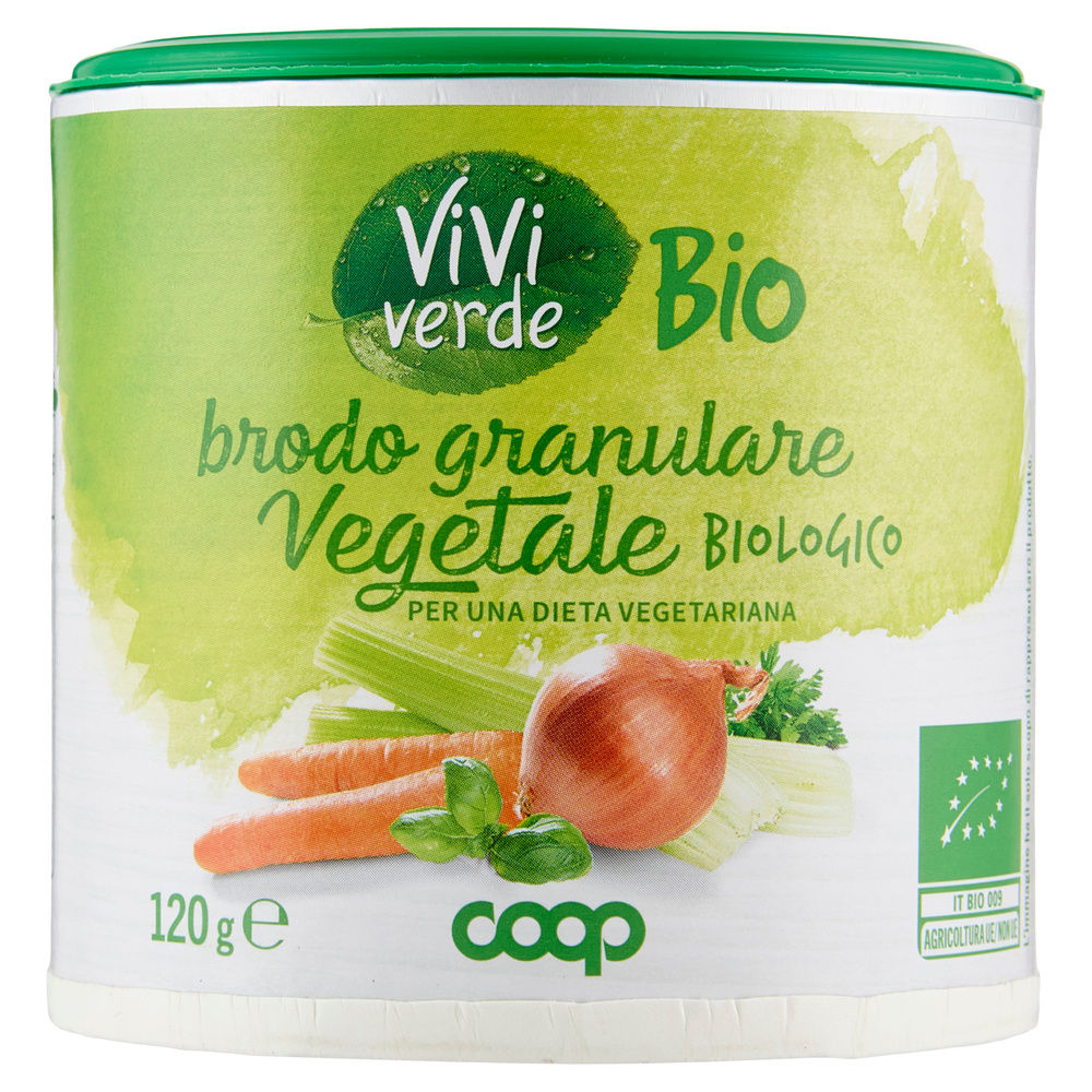 BRODO GRANULARE VEGETALE BIO VIVI VERDE COOP G 120 - 6