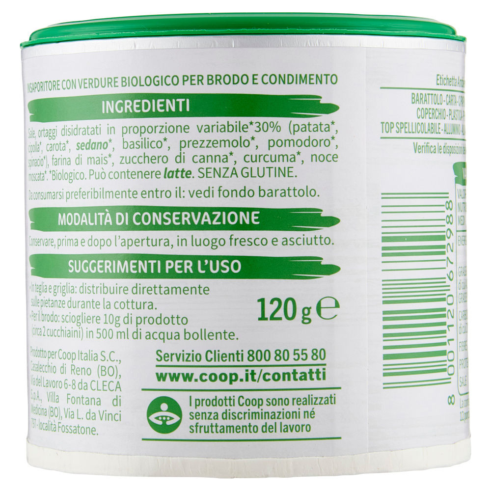 BRODO GRANULARE VEGETALE BIO VIVI VERDE COOP G 120 - 4