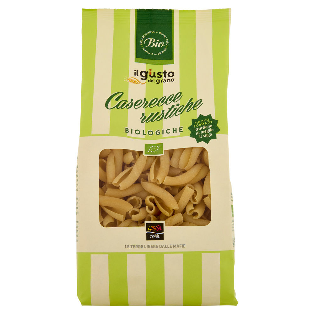 PASTA DI SEMOLA BIO LIBERA TERRA CASERECCE RUSTICHE G500 - 0