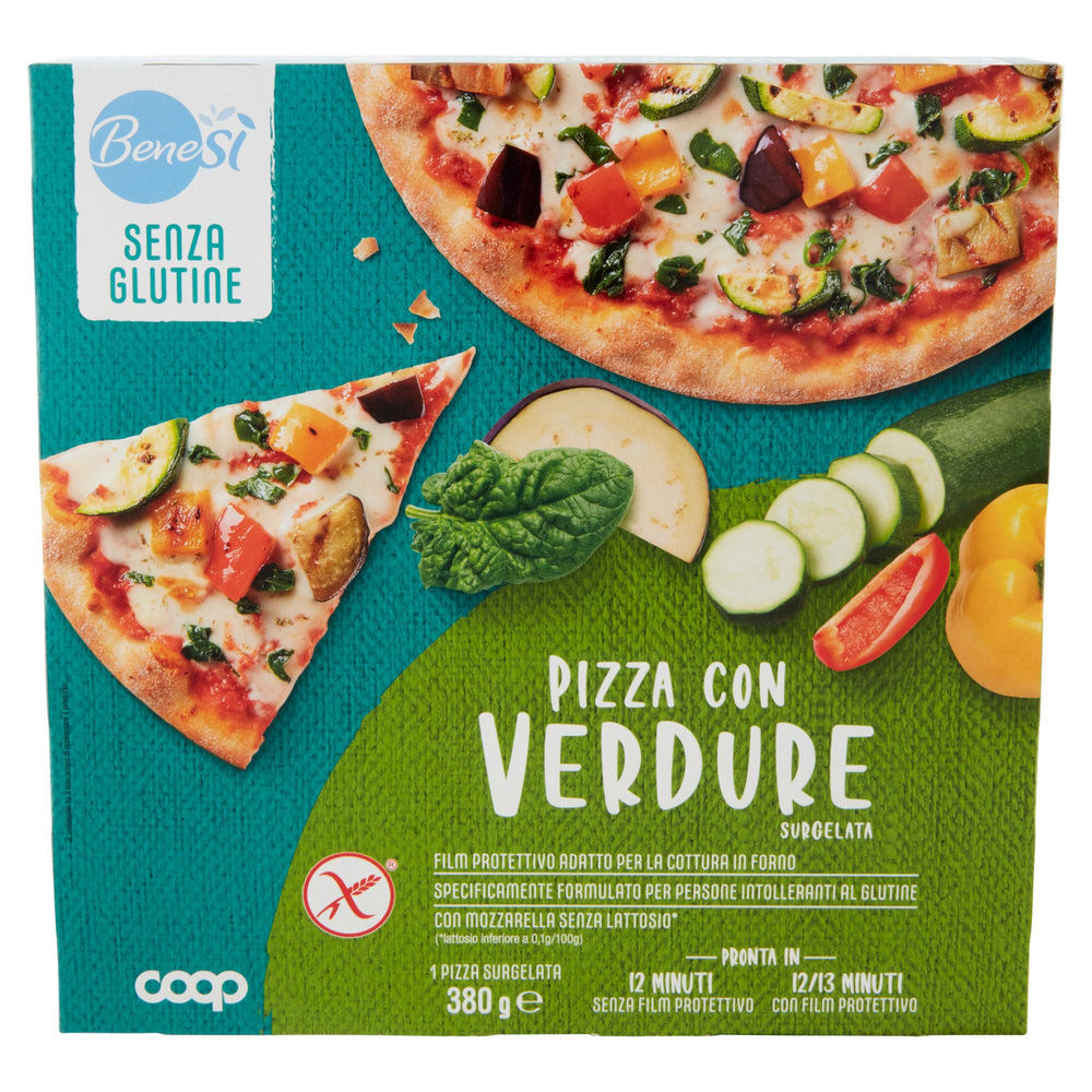 PIZZA ALLE VERDURE SENZA GLUTINE BENE SI COOP SURG. G 380 - 2