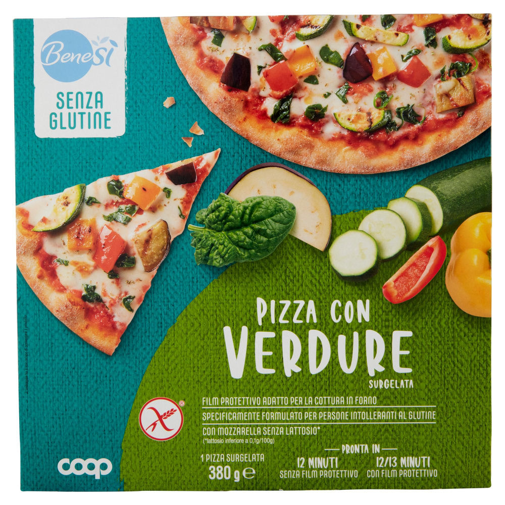 PIZZA ALLE VERDURE SENZA GLUTINE BENE SI COOP SURG. G 380 - 3
