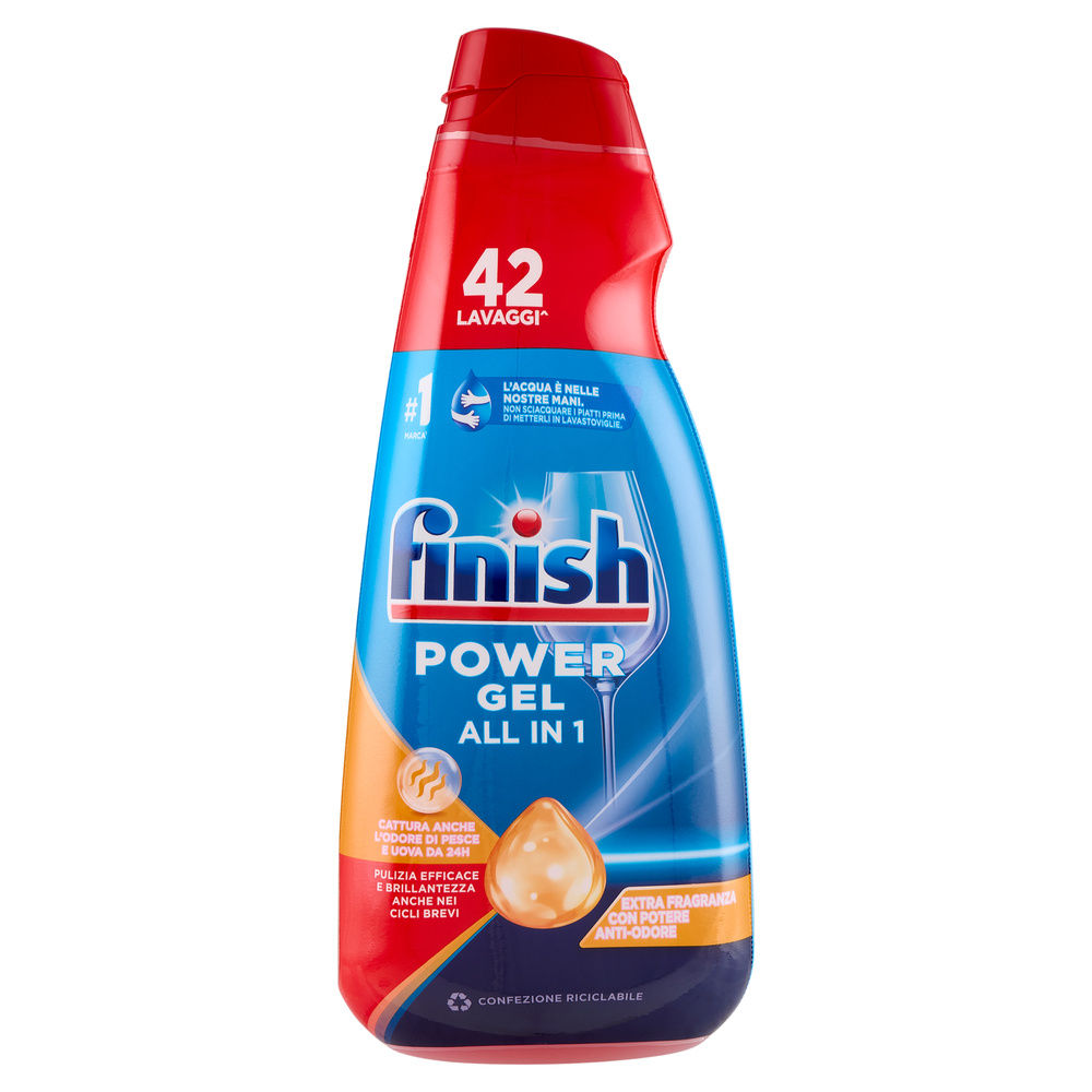 DETERSIVO LAVASTOVIGLIE LIQUIDO FINSH GELMAX ANTIODORE ML 940 - 0