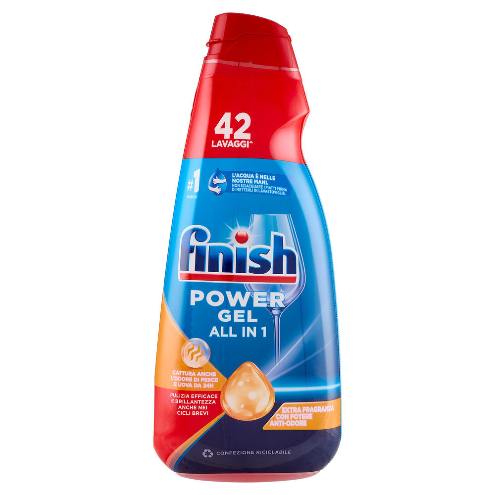 DETERSIVO LAVASTOVIGLIE LIQUIDO FINSH GELMAX ANTIODORE ML 940 - 5