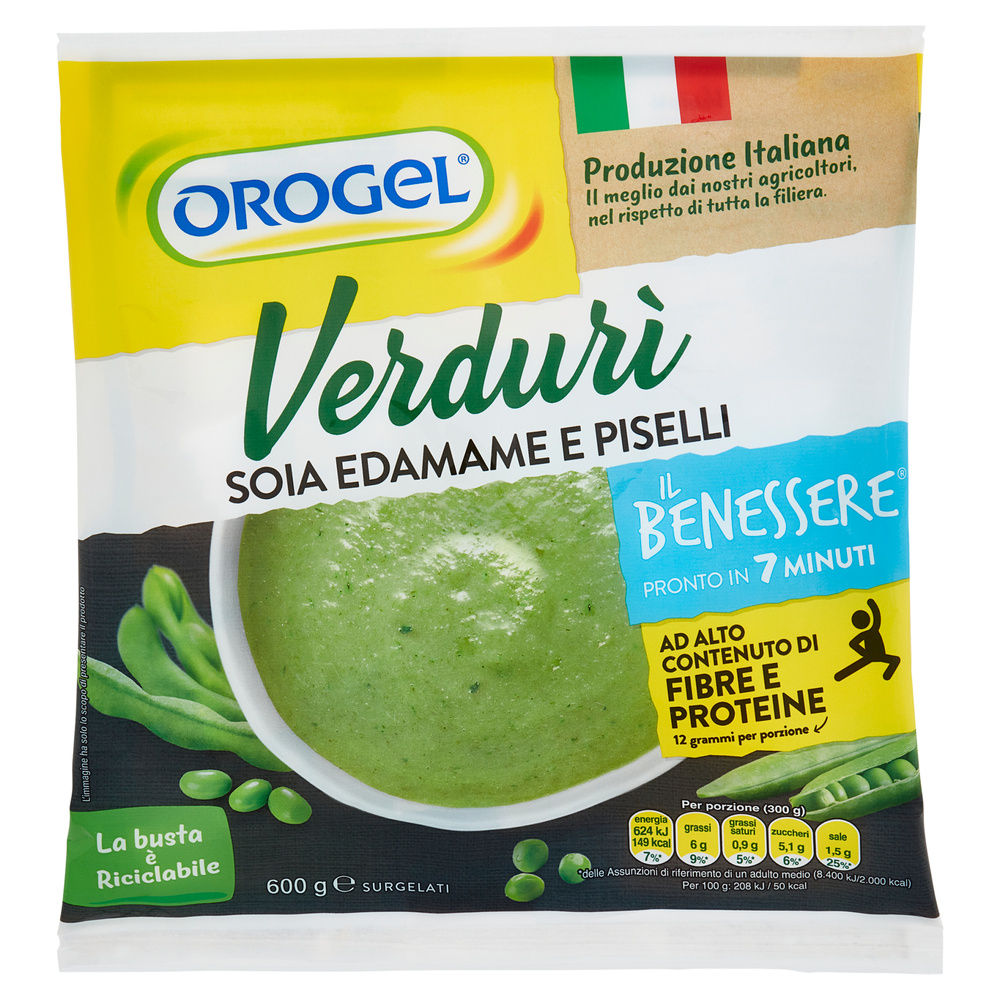 VERDURI' SOIA EDAMAME E PISELLI OROGEL G 600 - 1