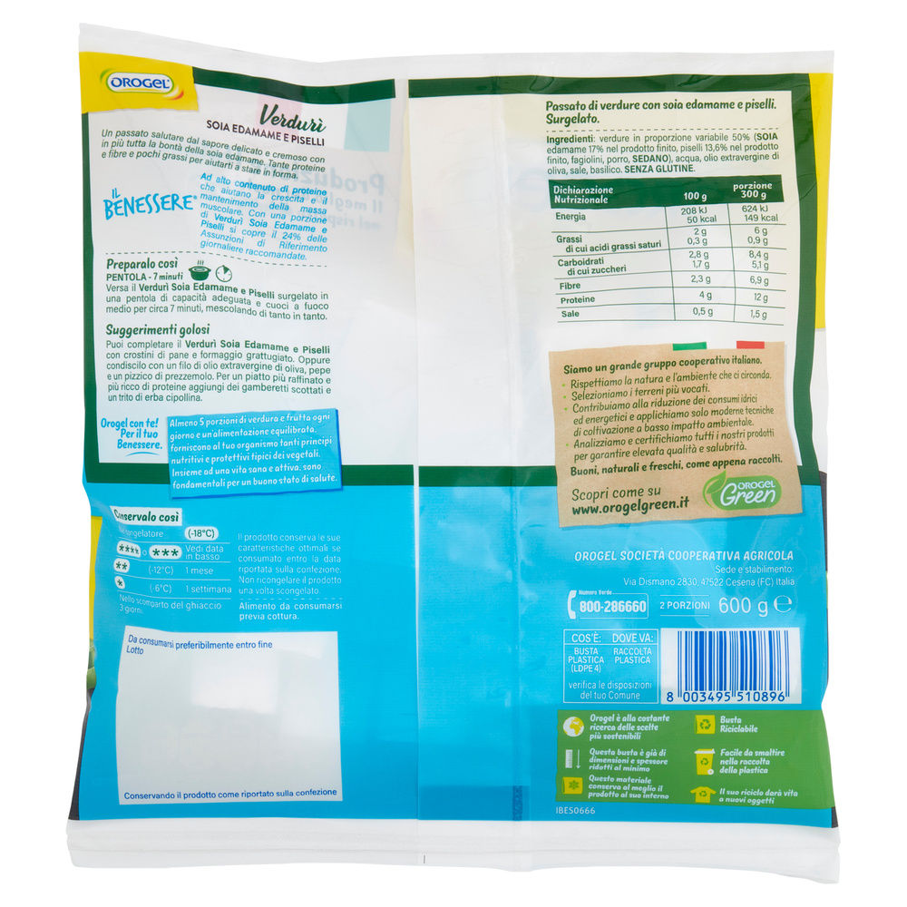 VERDURI' SOIA EDAMAME E PISELLI OROGEL G 600 - 5