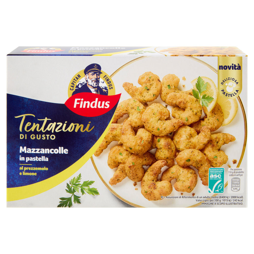 MAZZANCOLLE IN PASTELLA PREZ/LIM TENTAZIONI DI GUSTO FINDUS G 220 - 7