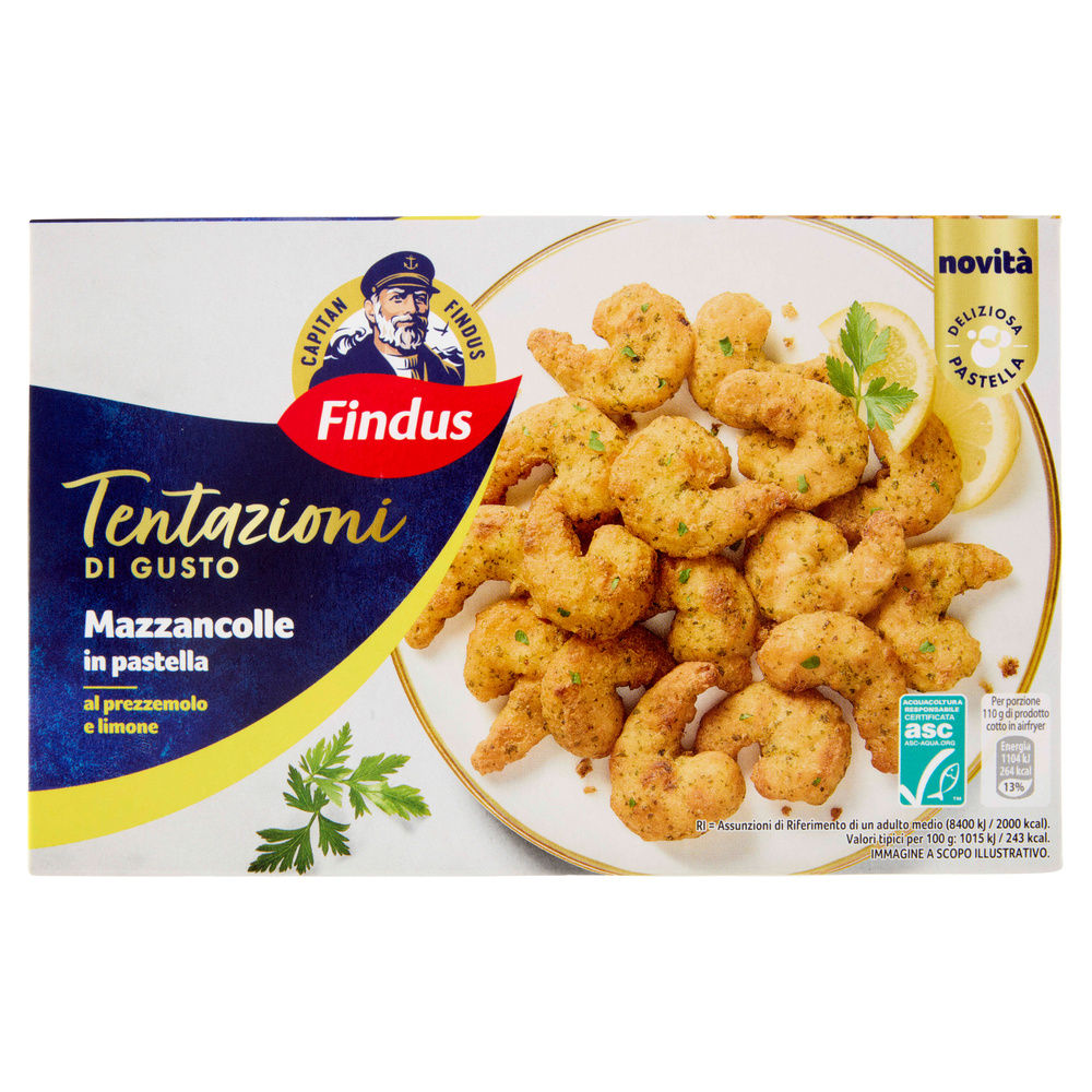 MAZZANCOLLE IN PASTELLA PREZ/LIM TENTAZIONI DI GUSTO FINDUS G 220 - 6