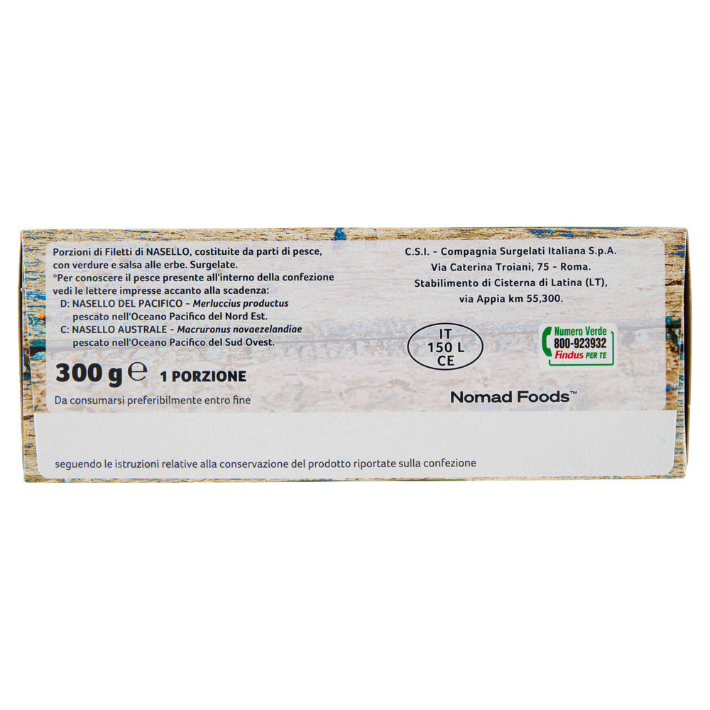 FIORI DI NASELLO CON VERDURE MEDITERRANEE FINDUS G 300 - 1