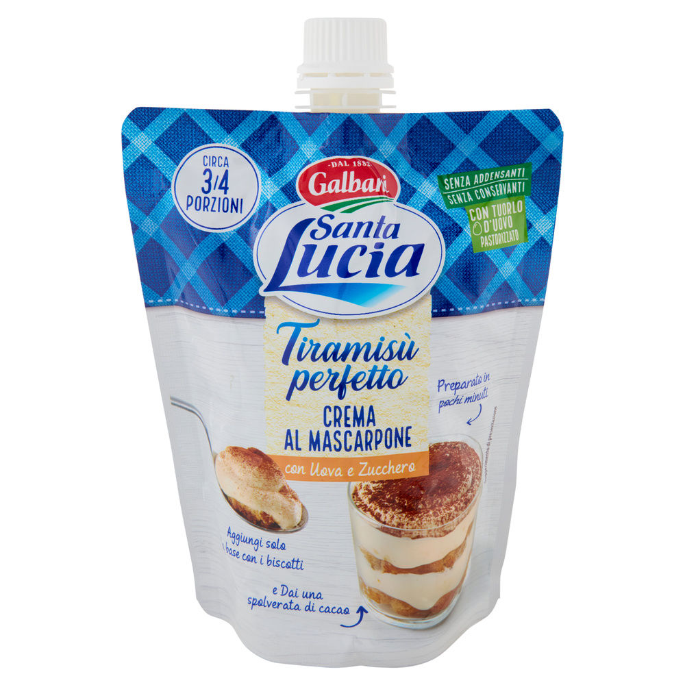 TIRAMISU PERFETTO CREMA AL MASCARPONE SANTA LUCIA GALBANI G 375 - 7