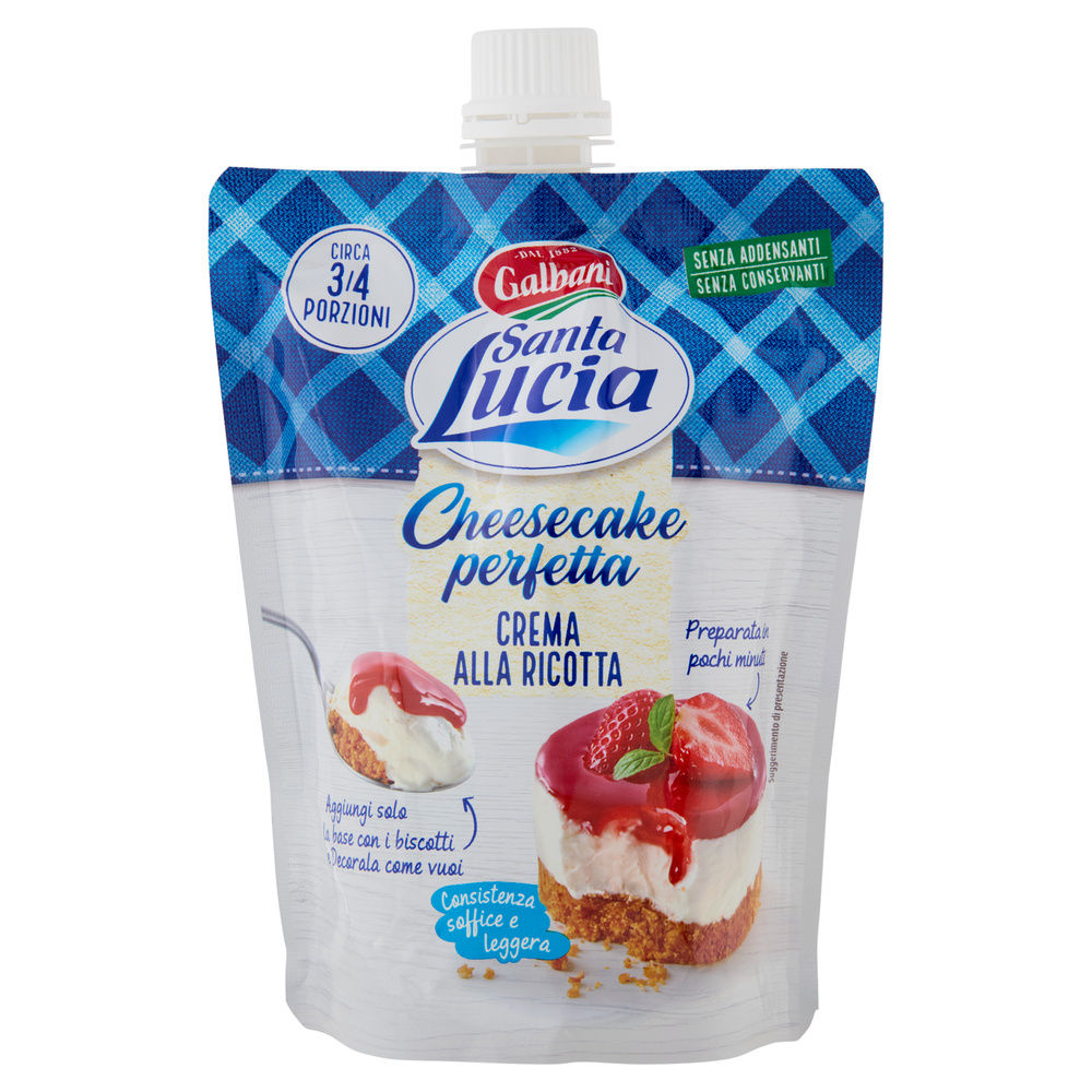 CHEESECAKE PERFETTA CREMA ALLA RICOTTA SANTA LUCIA GALBANI G 375 - 0