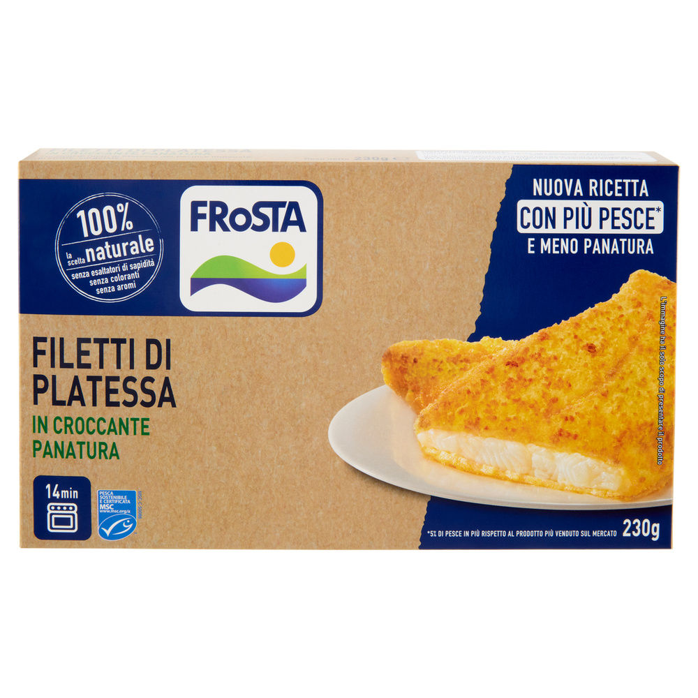 FILETTI DI PLATESSA IN CROCCANTE PANATURA MSC FROSTA G 230 - 5