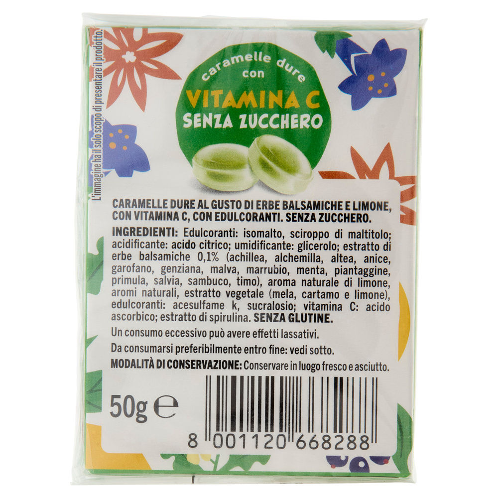 CARAMELLE DURE RIPIENE COOP ERBE BALSAMICHE E LIMONE+VIT C S/Z MULTIP G2X50 G100 - 5