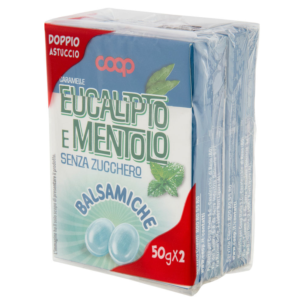 CARAMELLE ALL'EUCALIPTO E MENTOLO BALSAMICHE SZ VIT C COOP 2 X G50 - 5