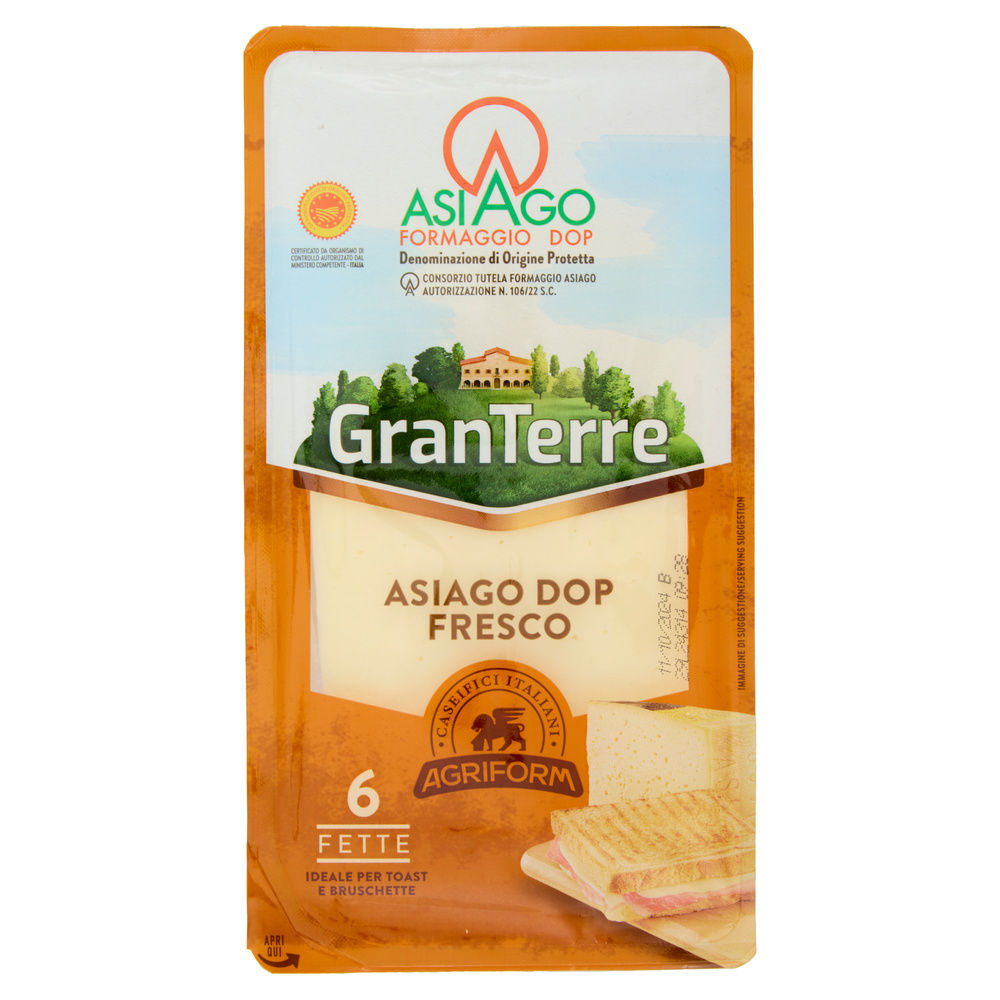 ASIAGO FRESCO DOP 6 FETTE AGRIFORM G 100 - 6