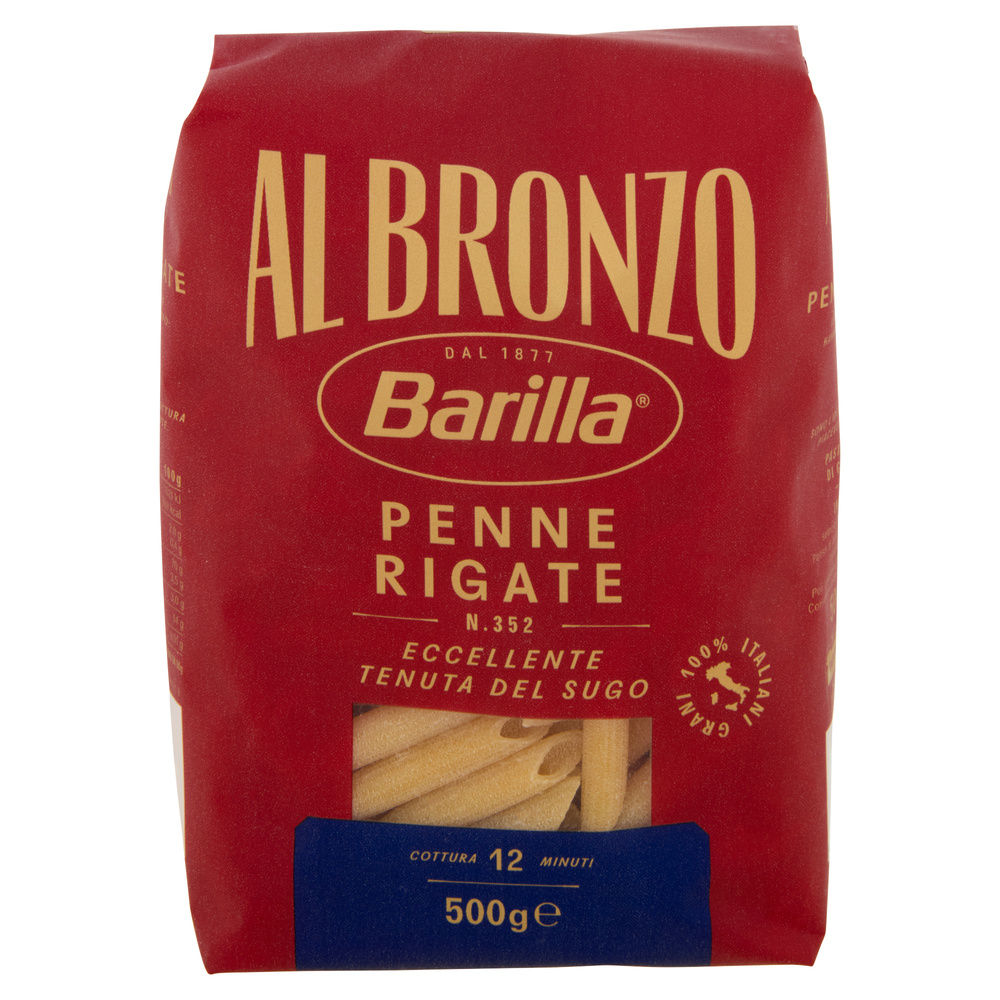 PASTA DI SEMOLA PENNE RIGATE AL BRONZO BARILLA G500 - 7