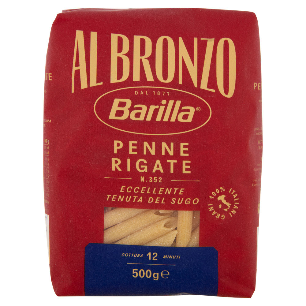 PASTA DI SEMOLA PENNE RIGATE AL BRONZO BARILLA G500 - 6