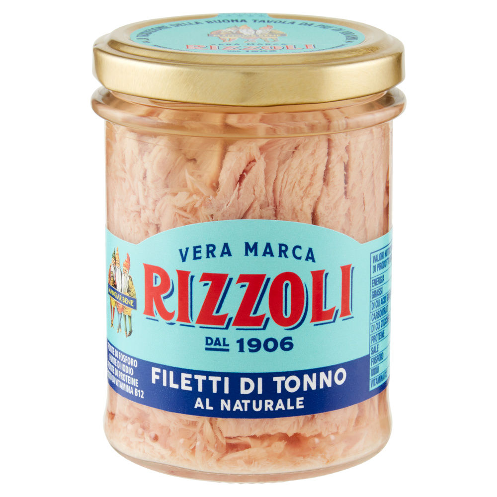 TONNO NATURALE LINEA ORO VASO T6 RIZZOLI G200 - 2