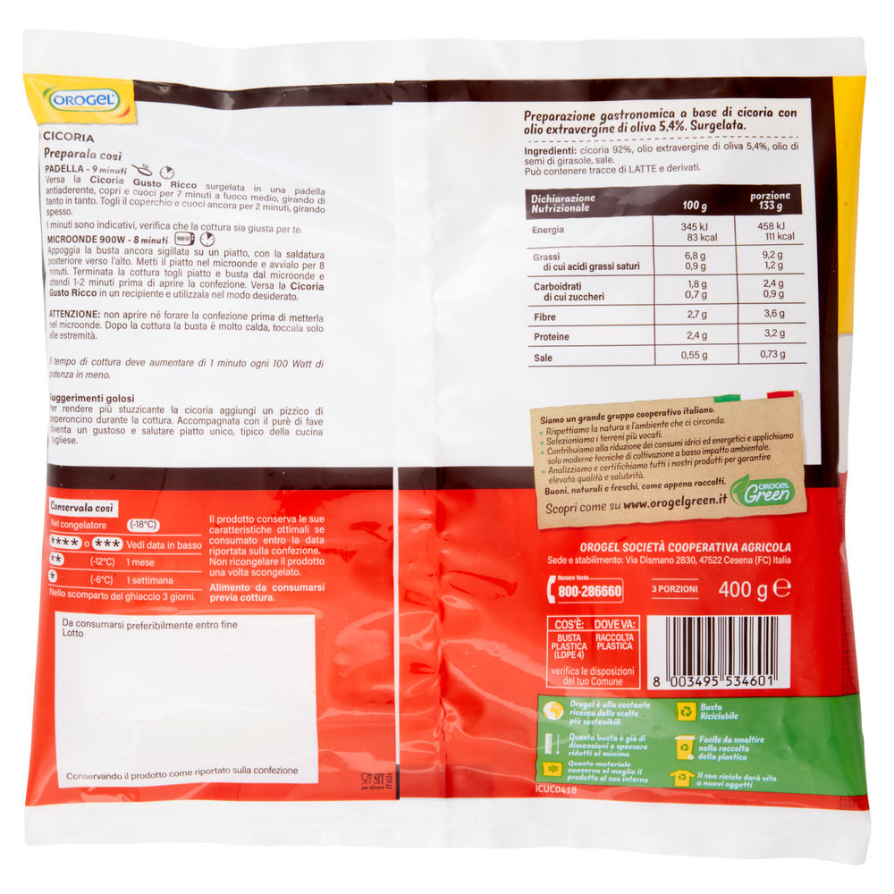 CICORIA GUSTO RICCO OROGEL G 400 - 4