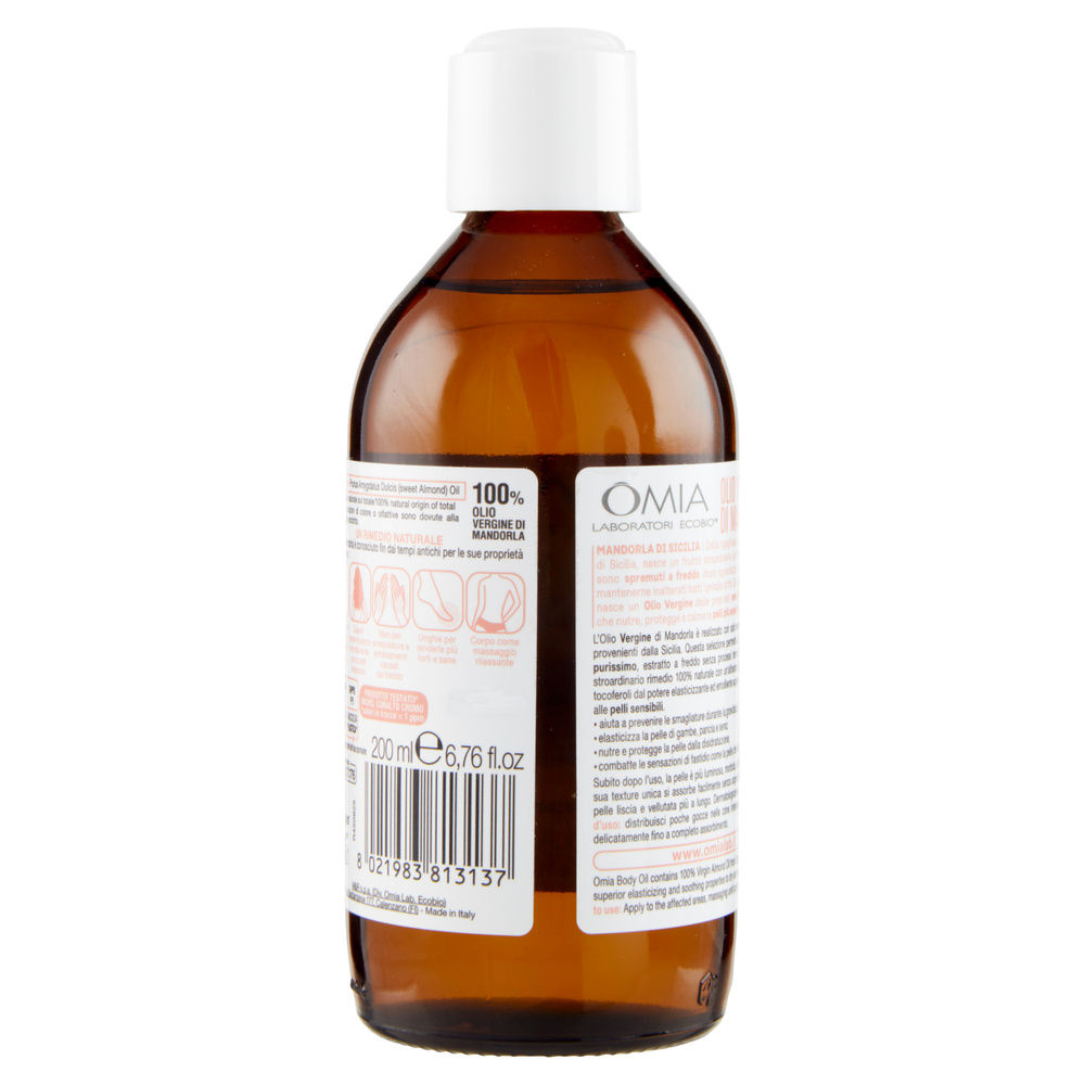 OLIO CORPO MANDORLA OMIA LABORATOIRES COSMOS NATURAL ML 200 - 3