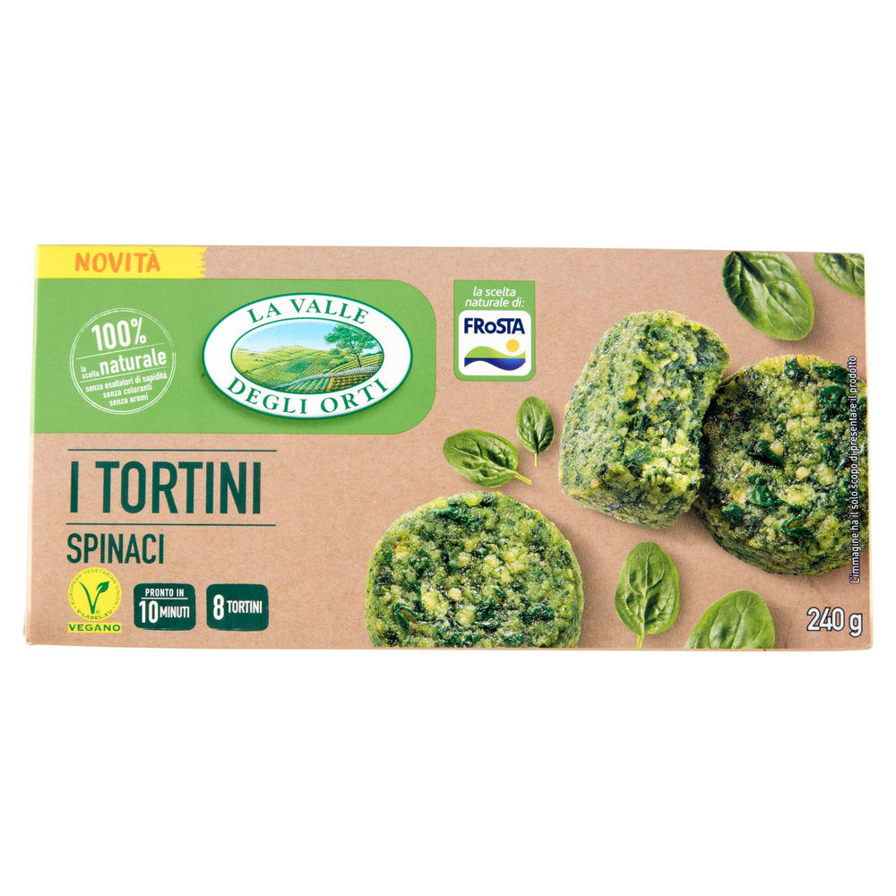 TORTINI SPINACI VALLE DEGLI ORTI SCATOLA PZ. 8 G 240 - 3