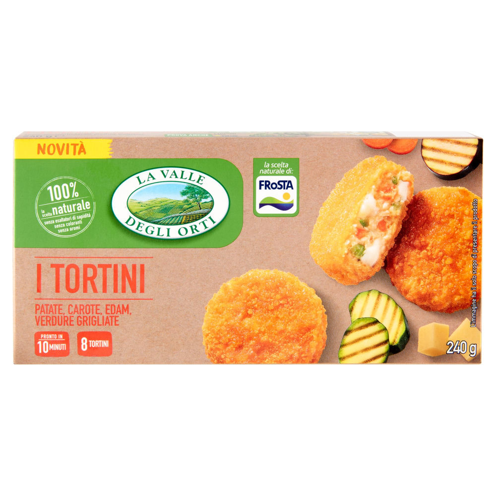 TORTINI PANATO ALLE VERDURE VALLE DEGLI ORTI SCATOLA PZ. 8 G 240 - 5