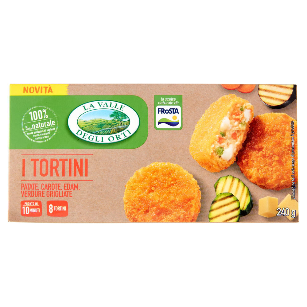 TORTINI PANATO ALLE VERDURE VALLE DEGLI ORTI SCATOLA PZ. 8 G 240 - 3