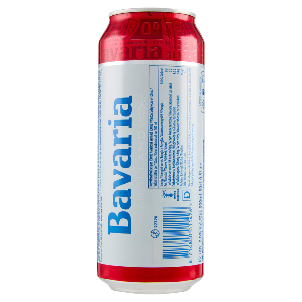 BIRRA ANALCOLICA BAVARIA 0.0% LATTINA ML 500 - 4