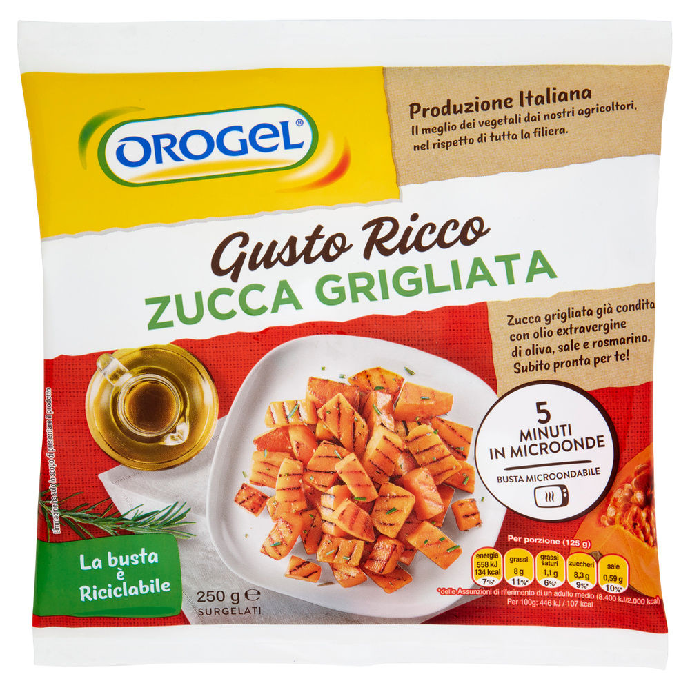 ZUCCA GRIGLIATA GUSTO RICCO OROGEL G 250 - 1