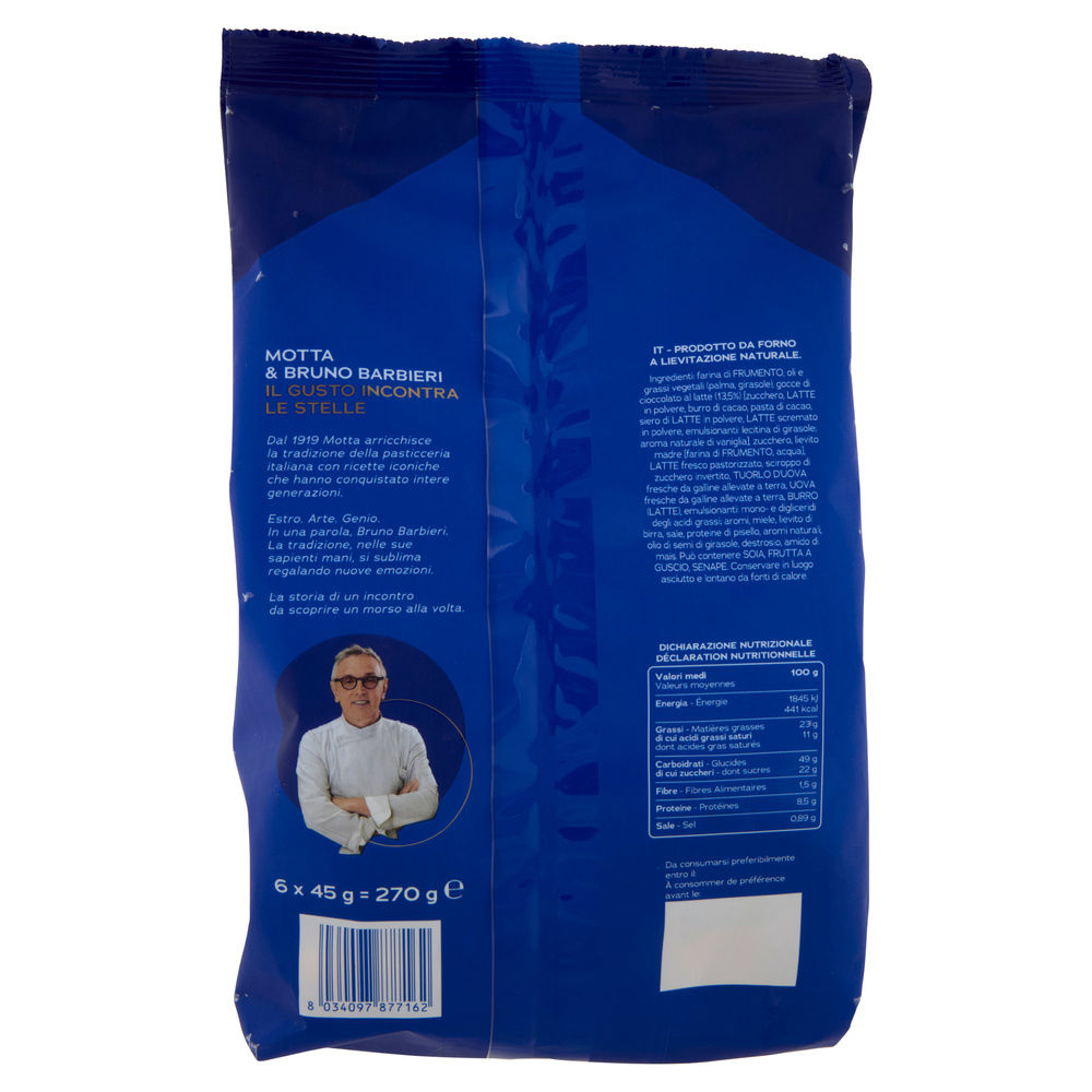MERENDA PAIN AU CHOCOLAT MOTTA SACCO 6PZ G270 - 1