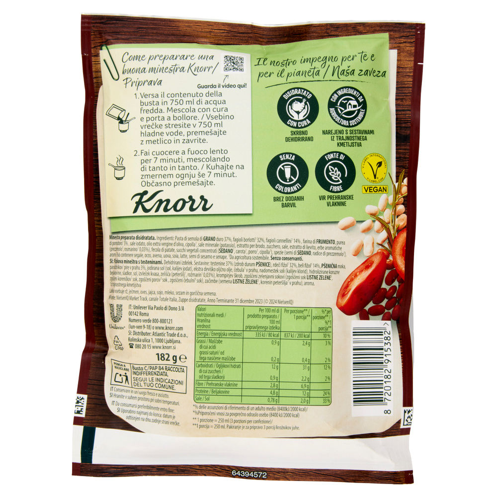 PASTA E FAGIOLI KNORR G 182 - 3