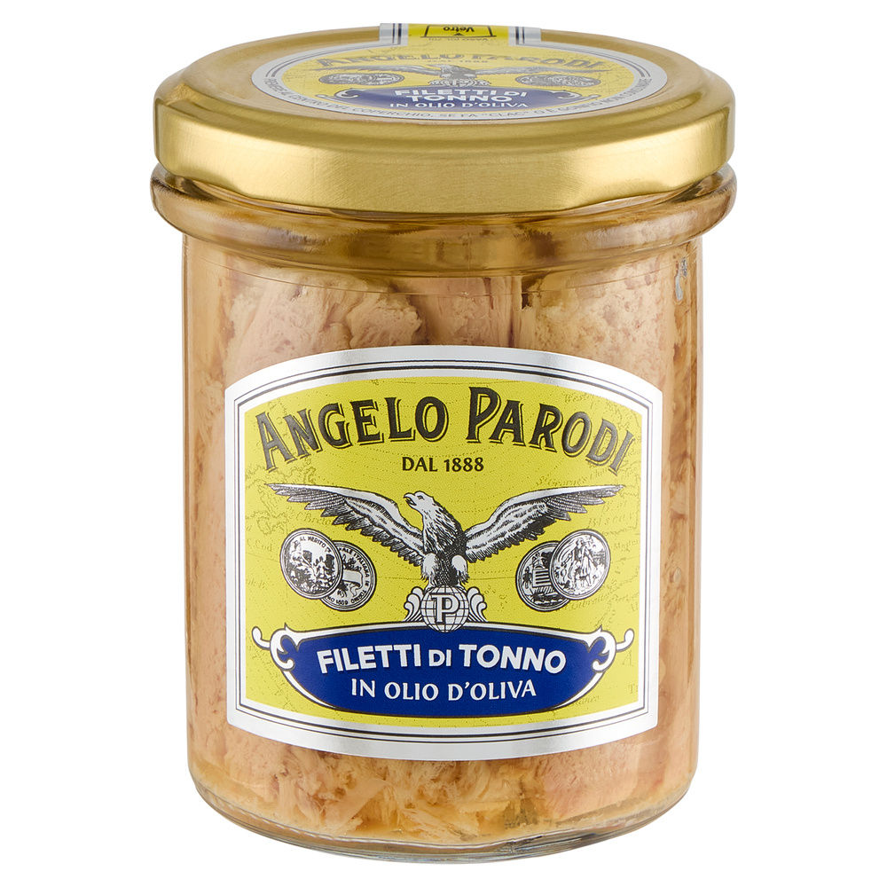 FILETTI DI TONNO IN OLIO DI OLIVA ANGELO PARODI G 178 - 7