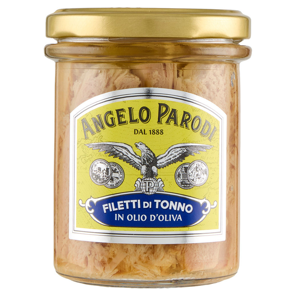 FILETTI DI TONNO IN OLIO DI OLIVA ANGELO PARODI G 178 - 6