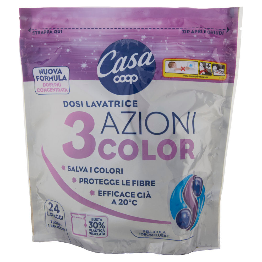 DETERSIVO LAVATRICE LIQUIDO CONCENTRATO COOP CASA COLOR G504 PZ 24 - 2
