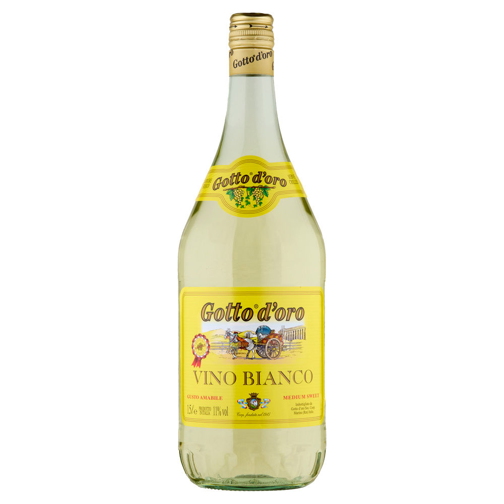 VINO BIANCO AMABILE GOTTO D'ORO BOTTIGLIA L 1,5 - 3