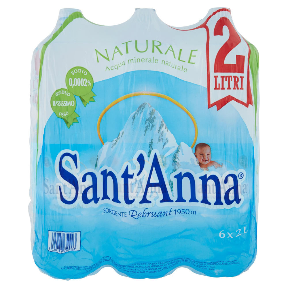ACQUA MINERALE NATURALE SANT'ANNA CLUSTER L 2 X 6 - 2