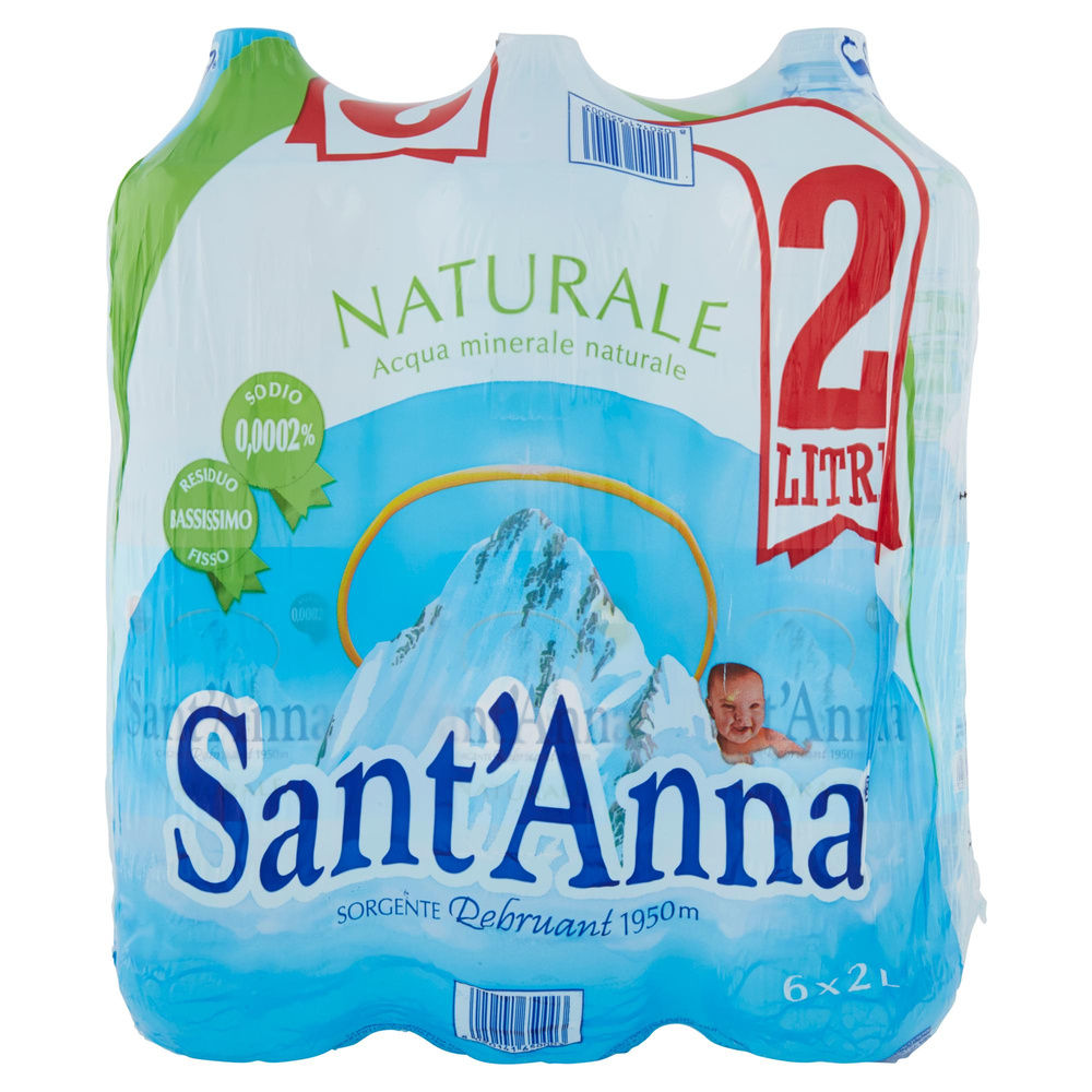 ACQUA MINERALE NATURALE SANT'ANNA CLUSTER L 2 X 6 - 4