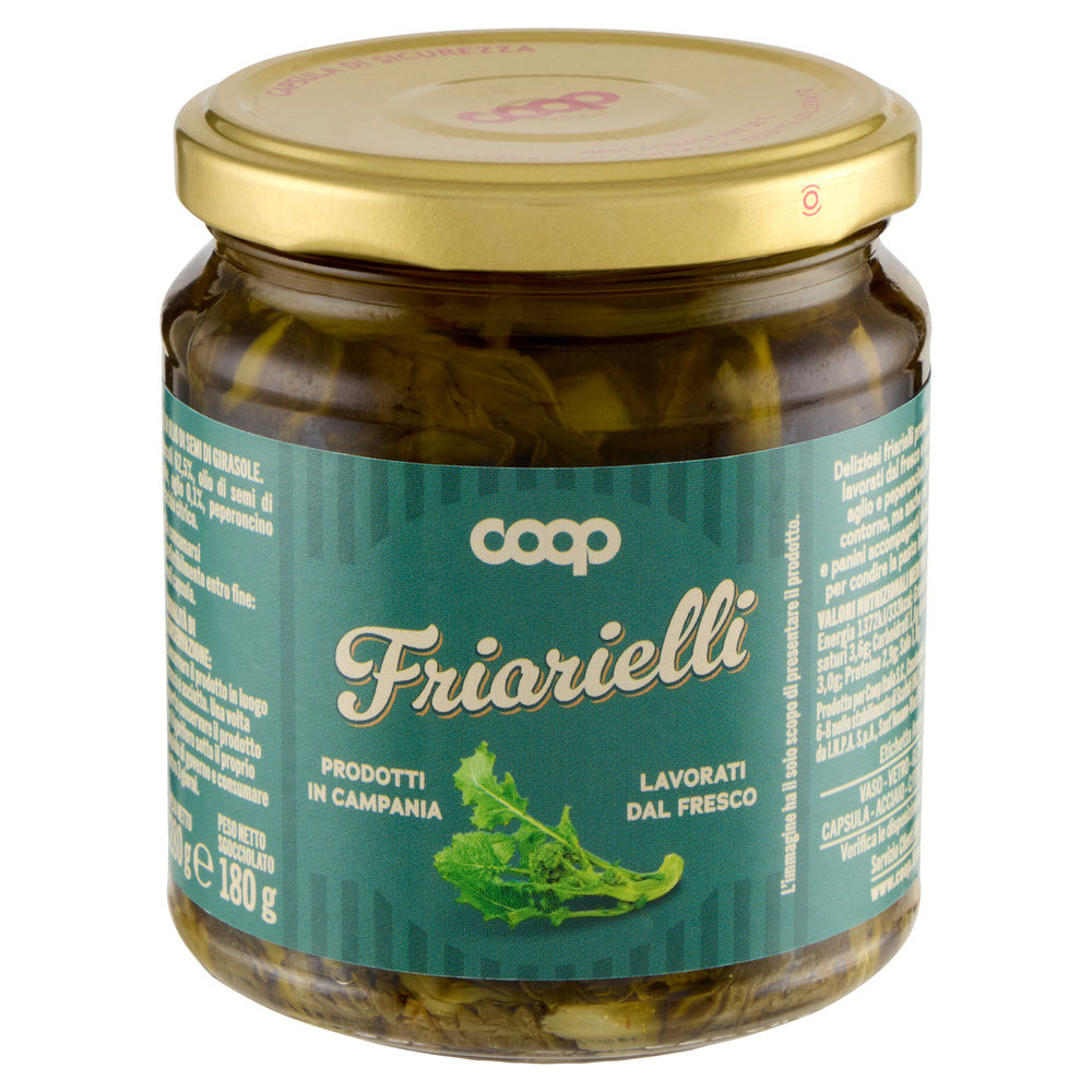 FRIARELLI  IN OLIO DI SEMI DI GIRASOLE COOP G 280 - 7
