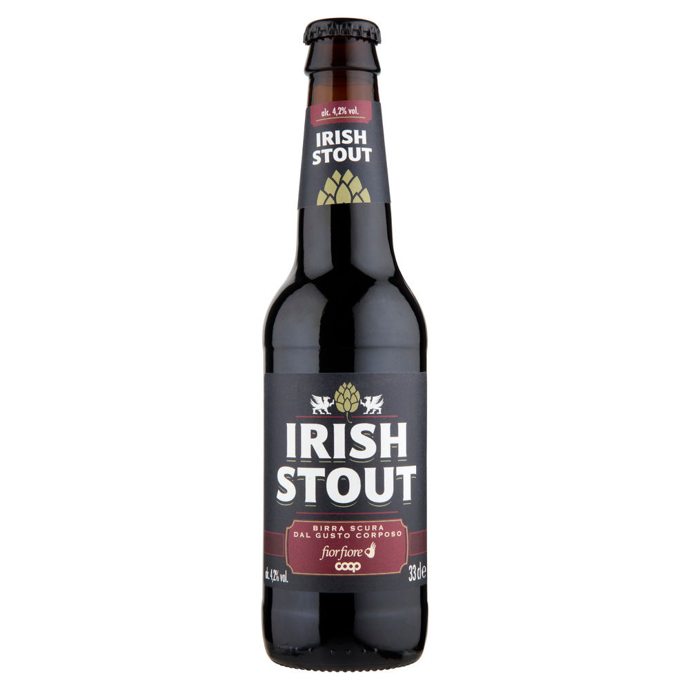 BIRRA IRISH STOUT FIORFIORE COOP 4,2 GRADI BOTTIGLIA ML 330 - 0