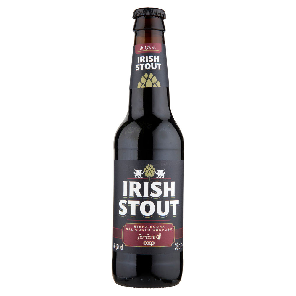 BIRRA IRISH STOUT FIORFIORE COOP 4,2 GRADI BOTTIGLIA ML 330 - 6