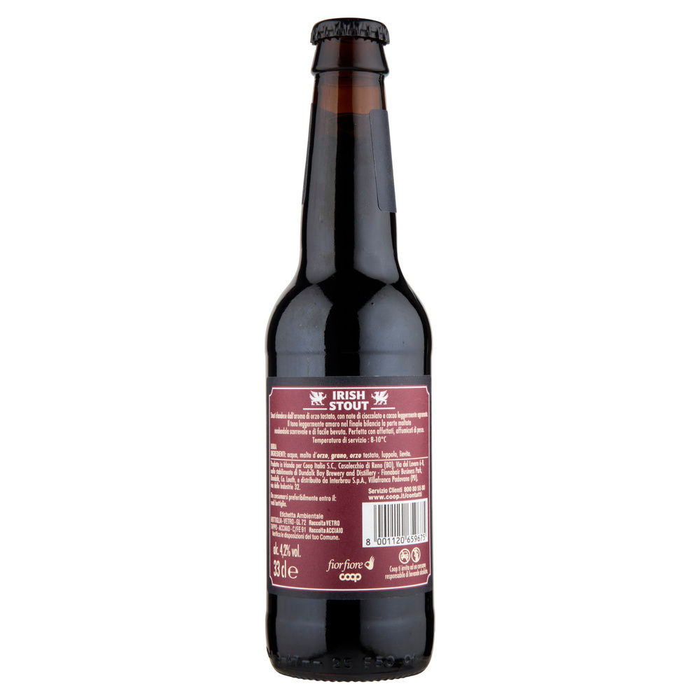 BIRRA IRISH STOUT FIORFIORE COOP 4,2 GRADI BOTTIGLIA ML 330 - 4