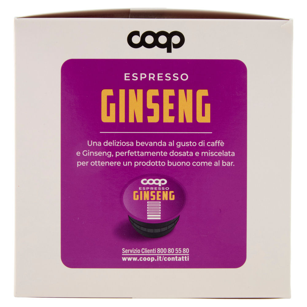 CAPSULE COMPATIBILI DOLCE GUSTO COOP MISCELA CAFFE' E GINSENG PZ 16X6,8 G G108,8 - 1