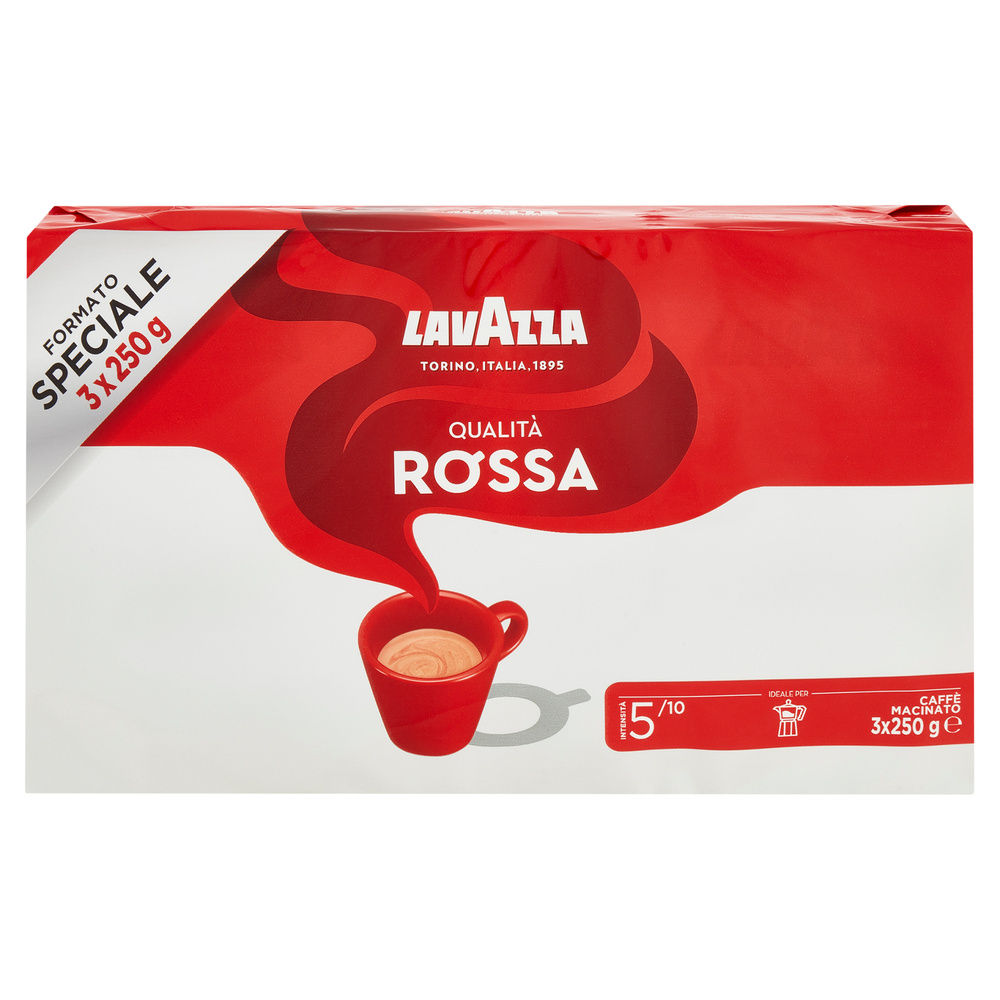 CAFFE' LAVAZZA QUALITA' ROSSA MULTIPACK G 250X3 - 1