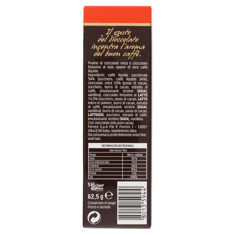 CIOCCOLATINI POCKET COFFEE FERRERO T.5 SCATOLA G 62,5 - 3