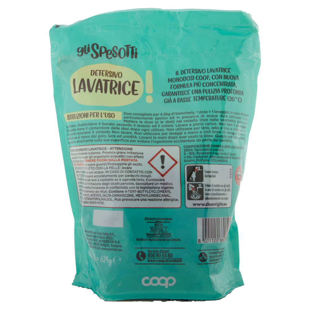DETERSIVO LAVATRICE DOSI GLI SPESOTTI COOP G624 PZ 48 - 4