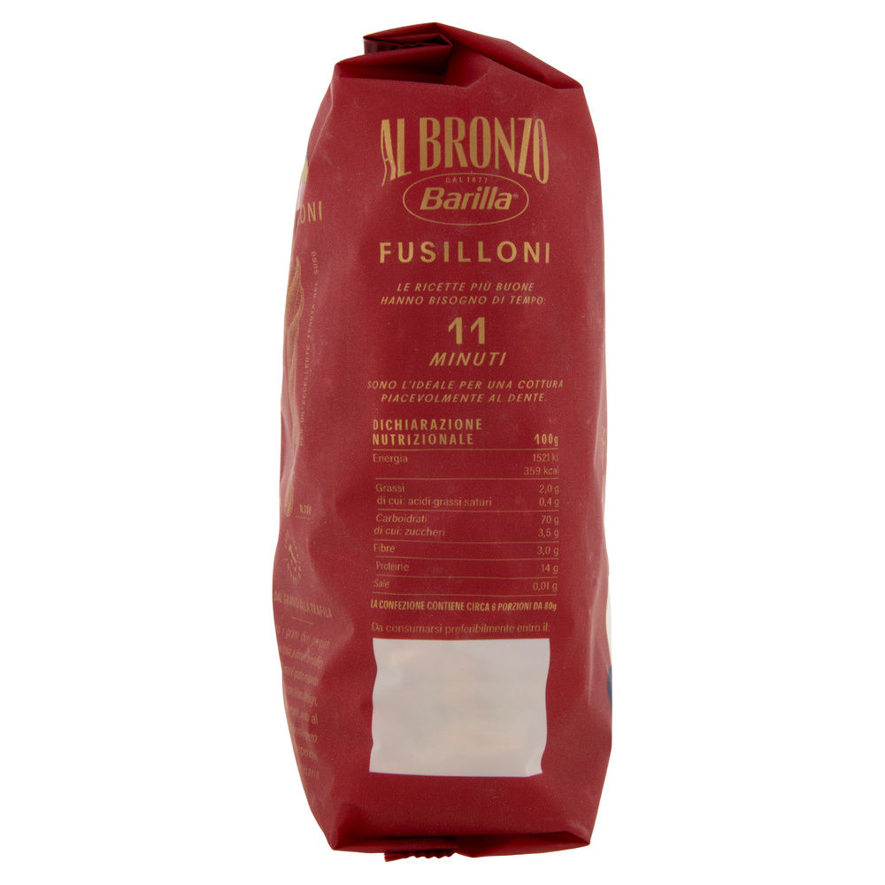PASTA DI SEMOLA FUSILLONI AL BRONZO BARILLA G500 - 5