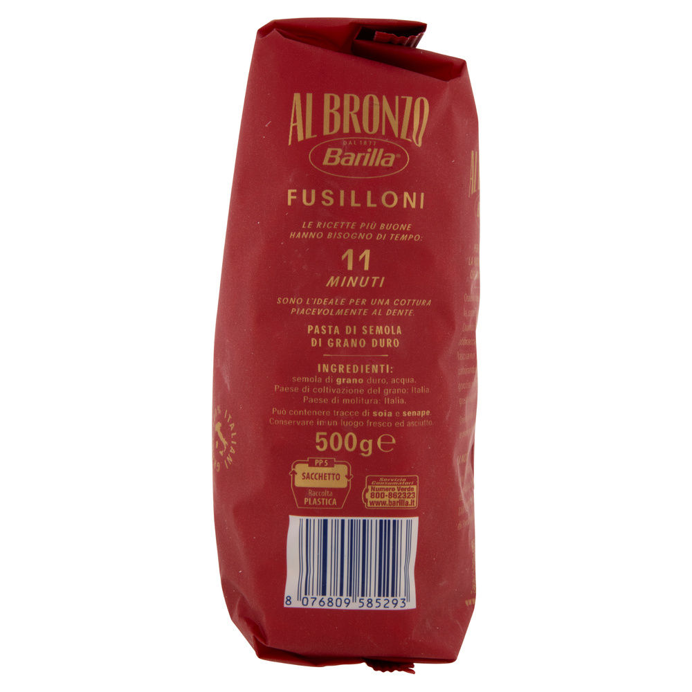 PASTA DI SEMOLA FUSILLONI AL BRONZO BARILLA G500 - 3
