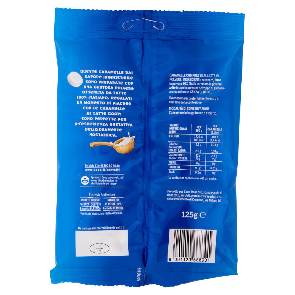 CARAMELLE TAVOLETTE AL LATTE COOP BUSTA G 125 - 4