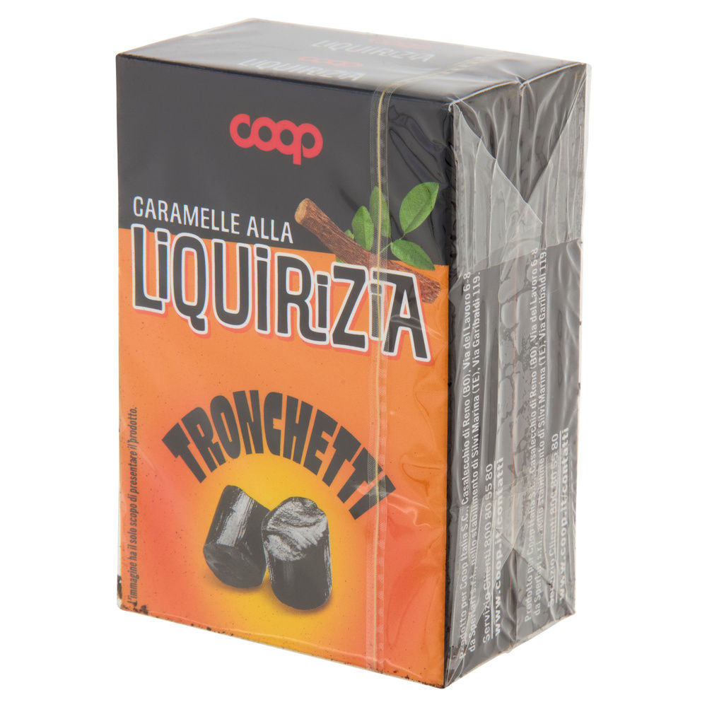 CARAMELLE TRONCHETTI DI LIQUIRIZIA NO ZUCCHERO BIPACK COOP G 2X36 G 72 - 8