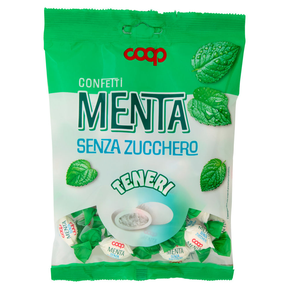 CARAMELLE CONFETTI TENERI ALLA MENTA S/Z COOP BUSTA G 75 - 7