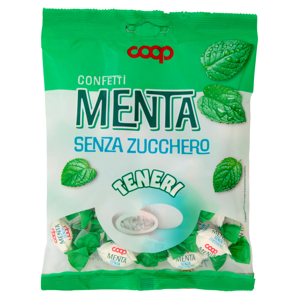 CARAMELLE CONFETTI TENERI ALLA MENTA S/Z COOP BUSTA G 75 - 6